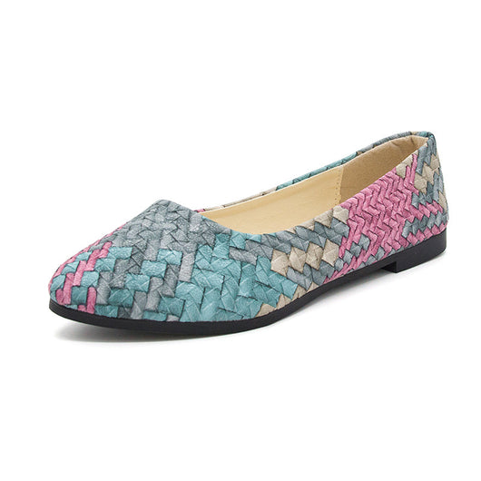 Zapatos Planos Punta Fina Boca Baja en Tonos Claros - Slip-on Cómodo - Image 8