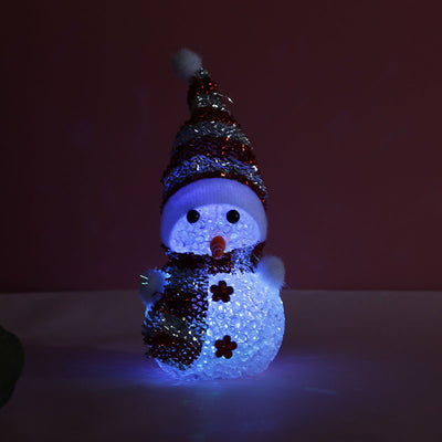 Muñeco de Nieve Navideño Luminoso con Partículas LED Multicolor - Image 3