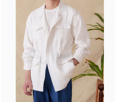 Abrigo Retro Holgado Casual Trendy para Hombre - Image 8