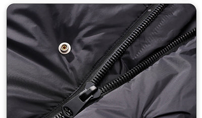 Chaqueta de Plumón Estilo Utilitario para Hombre Talla Grande - Image 5