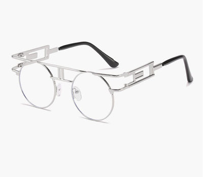 Gafas Retro Marco Metálico Redondo Tinta - Image 13