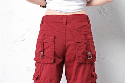 Pantalones Casuales Sueltos Capri Multicolor Talla Grande - Image 28