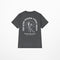 Camiseta Negra Estampado Cartoon Funeral