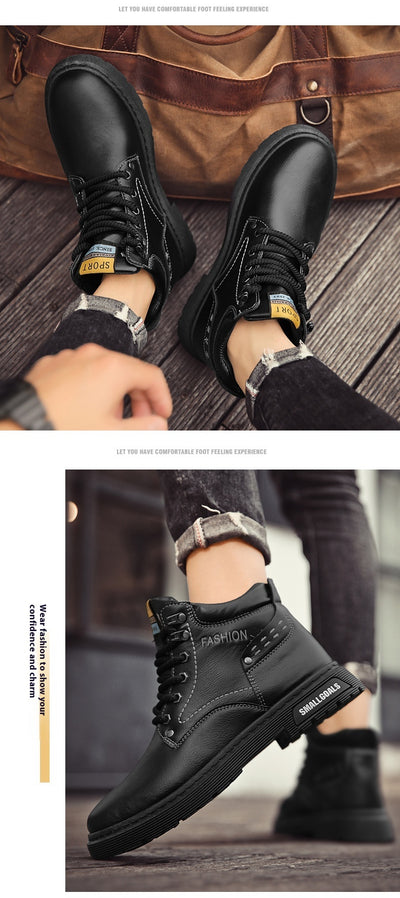 Botas Martin de Cuero Retro Estilo Británico - Hombre - Image 17