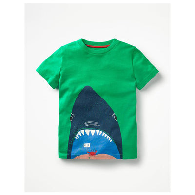 Camiseta Infantil Estampada de Algodón Puro con Corte Relajado - Image 10