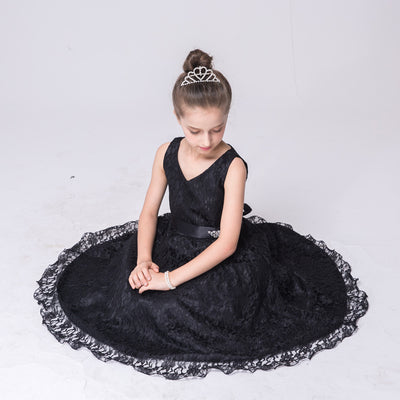 Vestido de Encaje Elegante para Niñas - Estilo Europeo y Americano - Image 4