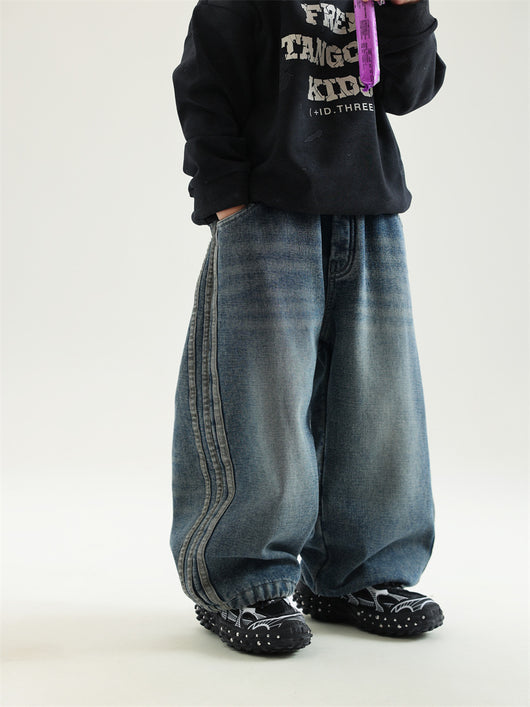 Jeans Cálidos para Niño con Forro Polar Sueltos y Confortables - Image 5