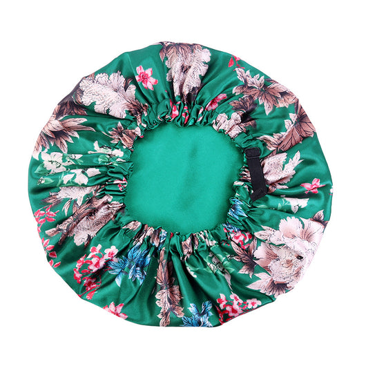 Gorro Ajustable de Satén Estampado Doble Capa - Image 10
