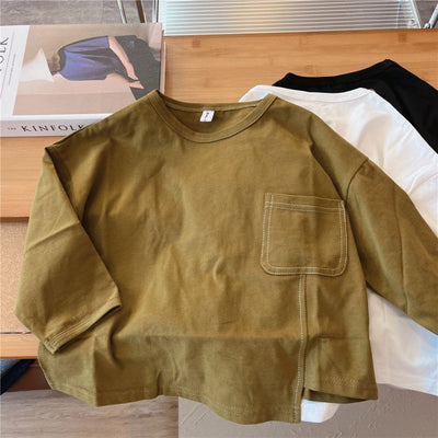 Blusa Interior de Otoño para Bebé con Diseño Irregular - Image 8
