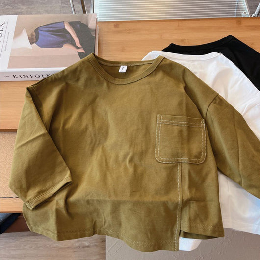 Blusa Interior de Otoño para Bebé con Diseño Irregular - Image 8