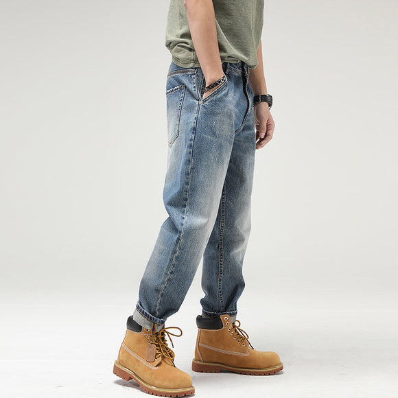 Men's Classic Retro Jeans - Timeless Vintage Style