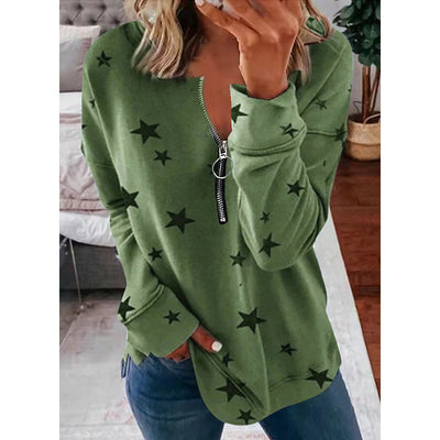 Sudadera Estampado Estrellas Manga Larga para Mujer - Image 6