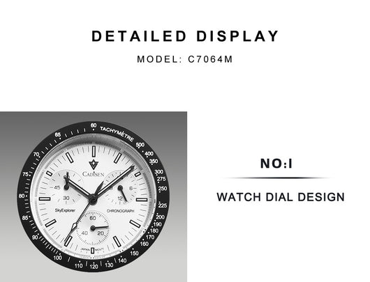 Reloj de Cuarzo Cadisson con Tres Cronógrafos - Resistente al Agua - Image 17