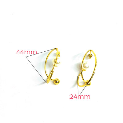 Aretes de Acero Inoxidable Estilo Francés Minimalista - Image 5