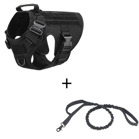 Chaleco Táctico para Perros con Correas de Control