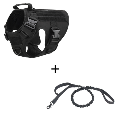 Chaleco Táctico para Perros con Correas de Control