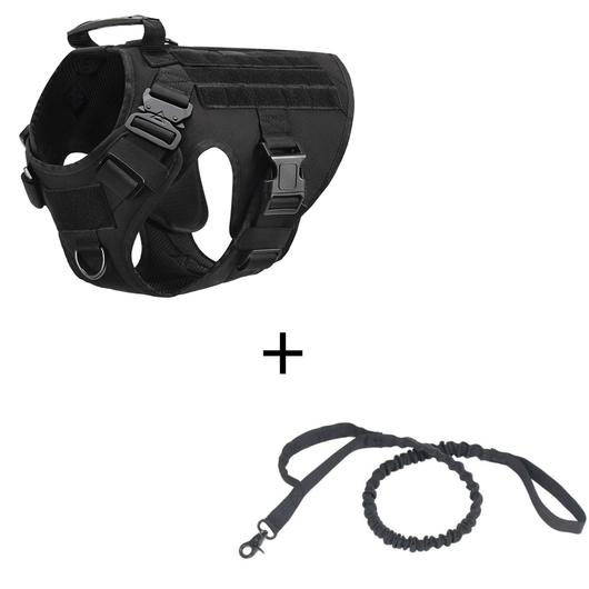 Chaleco Táctico para Perros con Correas de Control