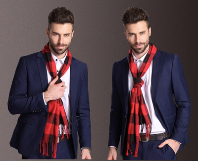 Bufanda Escocesa para Hombre Invierno Cálida Estilo Europa - Image 65