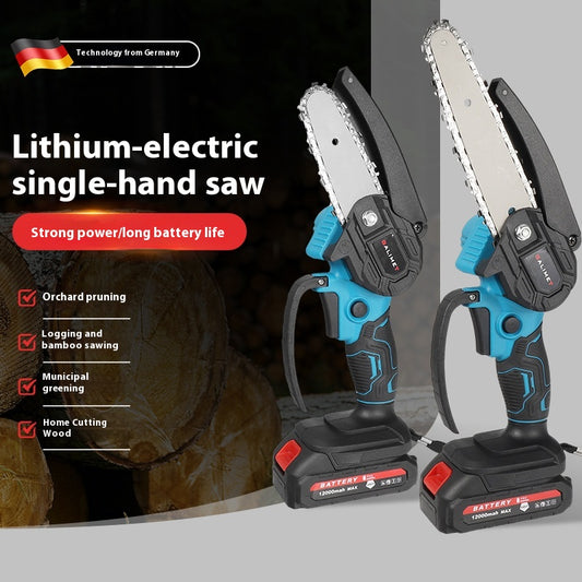 Motosierra Eléctrica Recargable 6 Pulgadas con Batería de Litio
