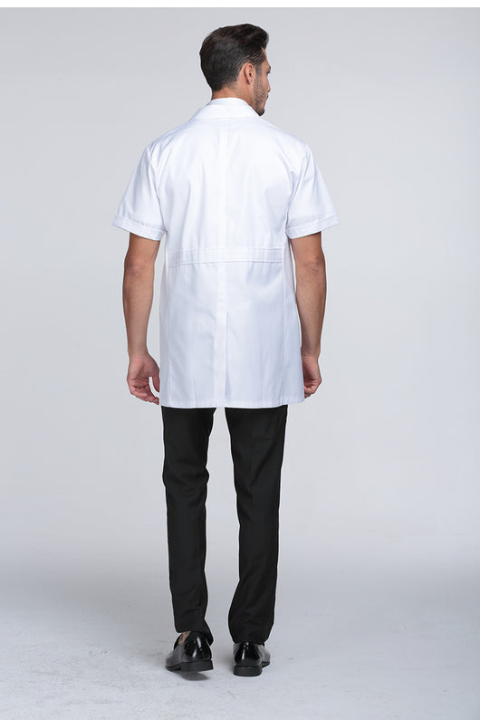 Bata Médica Blanca de Algodón con Mangas Largas - Image 7