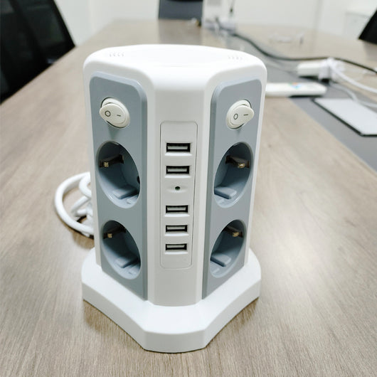 Regleta de Escritorio Estándar Europeo con 4 Puertos USB - Image 5