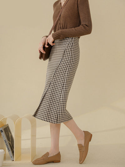 Falda Escocesa Midi para Mujer - Image 4