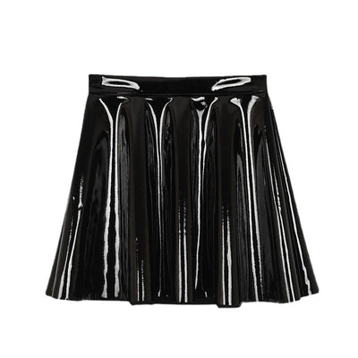 Falda de Cuero PU Brillante para Mujer - Estilo Moderno y Sofisticado - Image 9