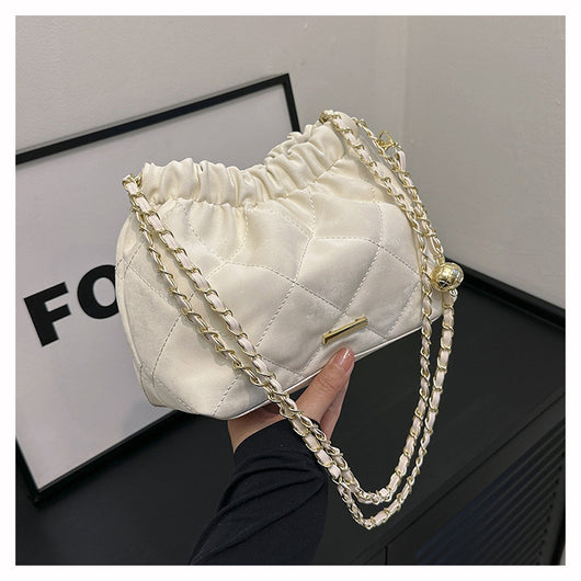 Bolsa Mensajera de Cadena Rombo Elegante para Viajero - Image 31