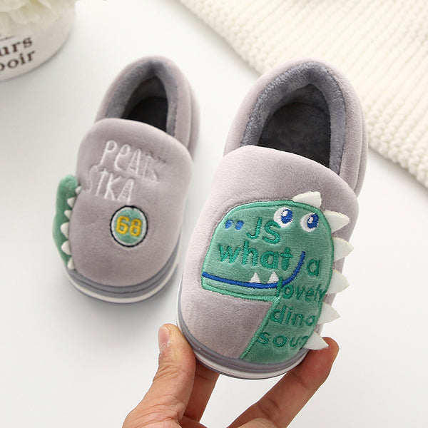 Pantuflas de Algodón para Niños - Invierno con Forro Cálido