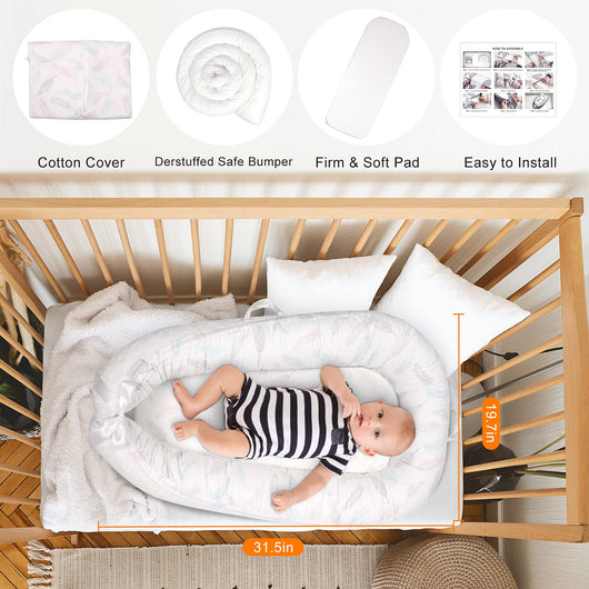 Cuna Portátil de Cama Central Desmontable y Lavable - Image 6
