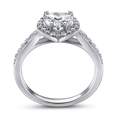 Anillo de Corazón en Plata 925 con Circonita - Elegancia y Brillo Duradero - Image 4