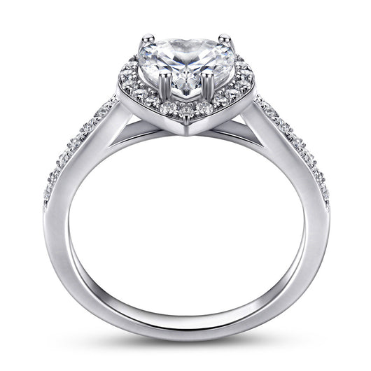Anillo de Corazón en Plata 925 con Circonita - Elegancia y Brillo Duradero - Image 4