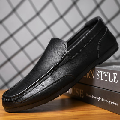 Zapatos Casuales de Cuero Estilo Coreano para Hombre - Diseño Fresco de Verano - Image 12