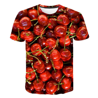 Playera Hombre Estampado 3D Frutas Digital - Importación Directa - Image 5