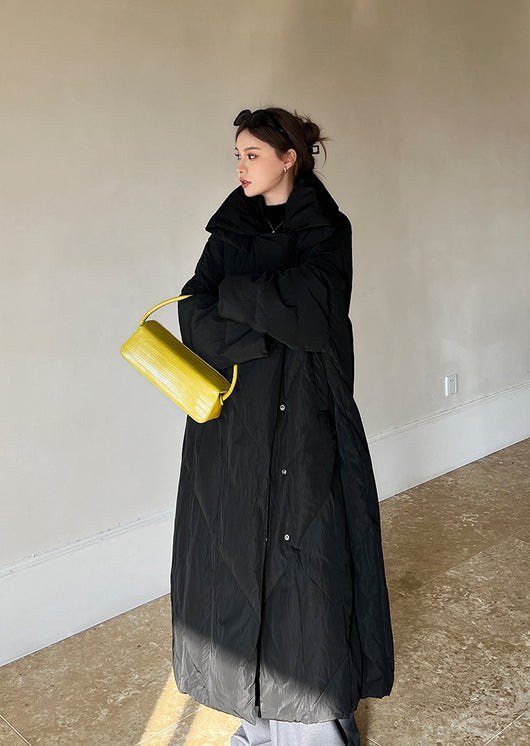 Abrigo Largo Invierno Talla Grande Estilo Coreano para Mujer - Image 11
