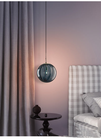 Lámpara de Techo Moderna con Bola de Cristal Ondulado - Image 18