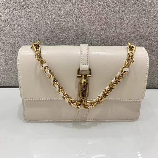 Bolso Bandolera Pequeño con Cadena y Diseño Plisado - Image 10