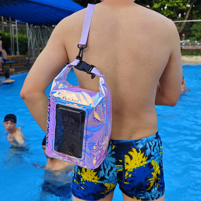 Bolsa Impermeable 2L Multicolor - Mochila Cruzada 2 en 1 para Aventuras - Image 12