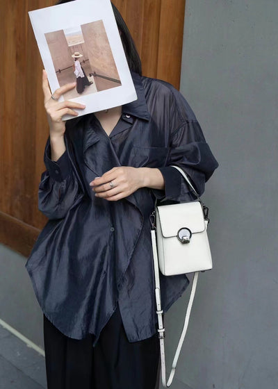 Bolso Bandolera de Cuero Genuino Estilo Coreano Multiuso - Image 21
