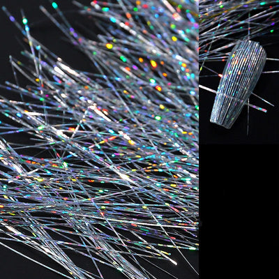 Decoraciones de Uñas con Hilo de Seda Brillante Multicolor Symphony - Image 18