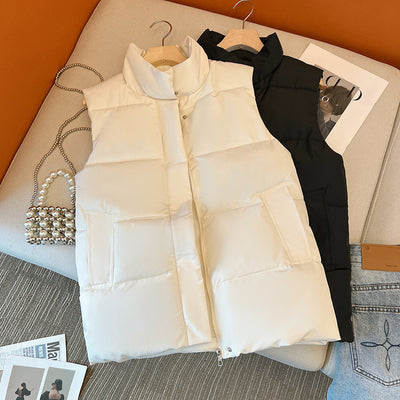 Chaleco Acolchado de Algodón Mujer Estilo Coreano Otoño Invierno - Image 3