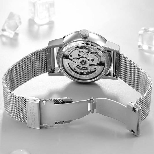 Reloj Mecánico Hombre Fondo Transparente Resistente al Agua - Image 2