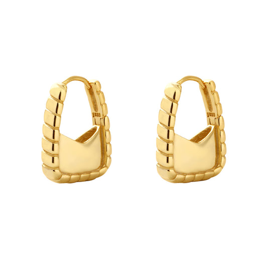 Aretes Clip de Diseño Plateados para Bolso - Image 5