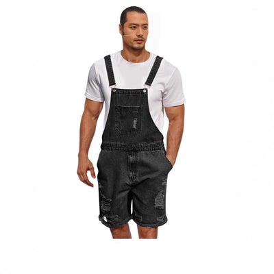 Shorts Vaquero Rotos con Tirantes para Hombre - Image 3
