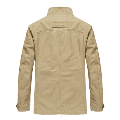 Chaqueta de Algodón Lavado Suelta para Hombre - Image 4