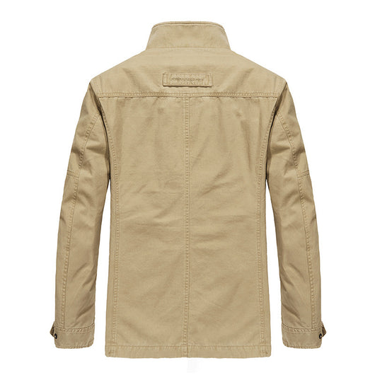Chaqueta de Algodón Lavado Suelta para Hombre - Image 4