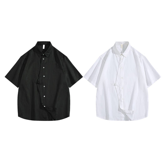 Camisa de Lino Manga Corta para Hombre - Estilo Moderno - Image 6