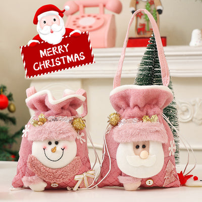 Bolsa de Regalo Navideña Infantil con Muñeco de Nieve