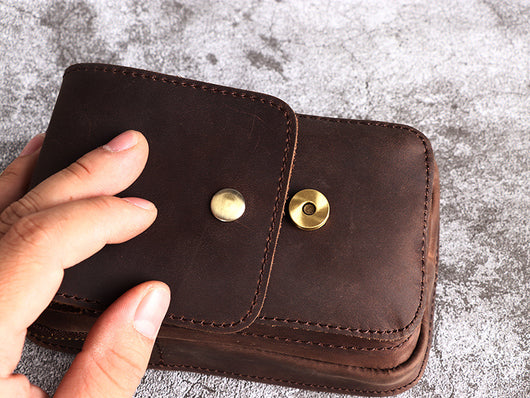 Bolsa de Cintura en Cuero Crazy Horse - Cartera Funcional para Hombre - Image 24