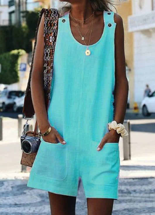 Jumpsuit de Algodón y Lino con Bolsillos y Botones - Estilo Verano - Image 5